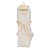 Knee Socks Pointelle, Socks - Gentle White