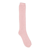 Knee Socks Pointelle, Socks - Faded Rose