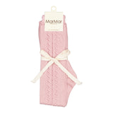Knee Socks Pointelle, Socks - Faded Rose