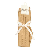 Knee Socks Pointelle, Socks - Cumin