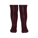 Tights Pointelle, Tights - Deep Mulberry