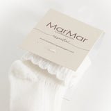 Newborn Socks Scallop 2-pack, Socks - Gentle White