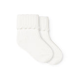 Newborn Socks Scallop 2-pack, Socks - Gentle White