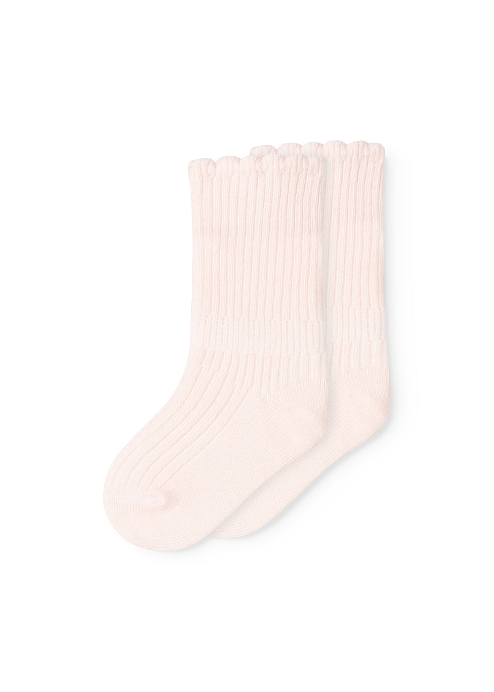Newborn Socks Scallop 2-pack, Socks - Rosa