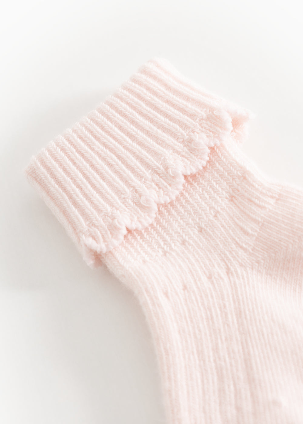 Newborn Socks Scallop 2-pack, Socks - Rosa