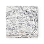 Baby tæppe med Moomin print, rundede hjørner og picotkanter