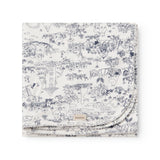 Baby tæppe med Moomin print, rundede hjørner og picotkanter