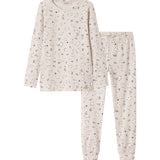 Langærmet pyjamas nattøj til børn med Moomin-print i lyse farver