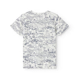 Short-sleeved t-shirt for children with a fine Moomin print.