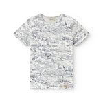 Short-sleeved t-shirt for children with a fine Moomin print.