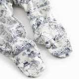 Langärmet baby heldragt med fødder og Moomin print