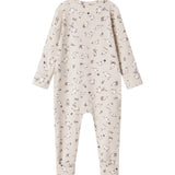 Heldragt til baby med lange ærmer og Moomin-tryk i lyse farver