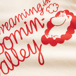 Raw white baby T-shirt with Mumin print