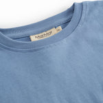 Kortærmet t-shirt til børn med broderet patch med The Groke fra Moomin