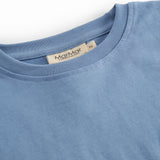 Kortærmet t-shirt til børn med broderet patch med The Groke fra Moomin