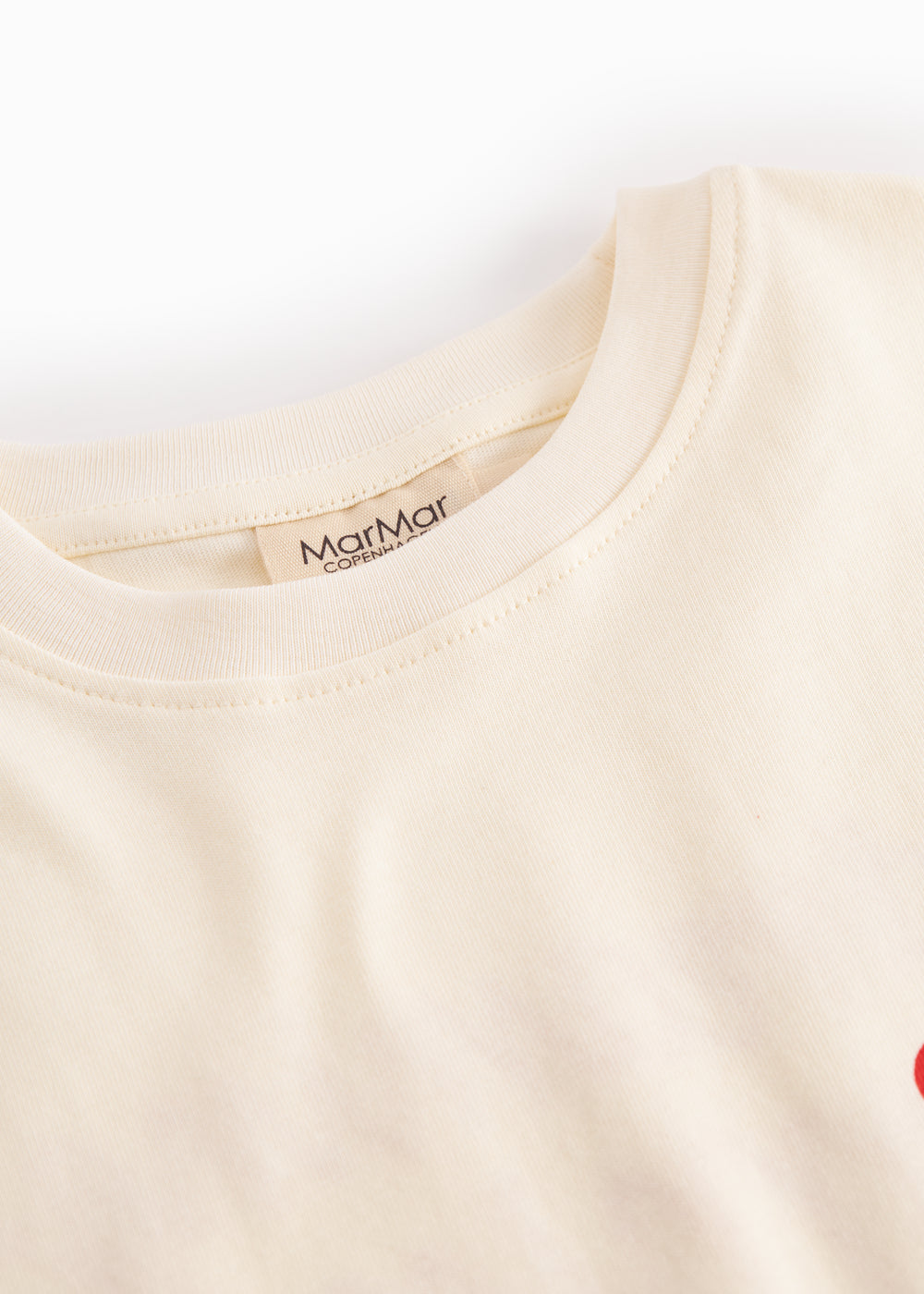 Råhvid børne-T-shirt med Mumin-print