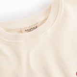 Råhvid børne-T-shirt med Mumin-print