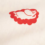 Raw white children's T-shirt with Mumin print