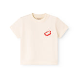 Raw white children's T-shirt with Mumin print