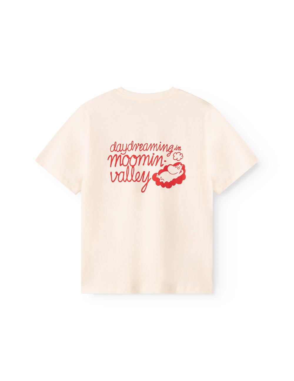 Short-sleeved t-shirt for adults with a print of dreamy Moomin.