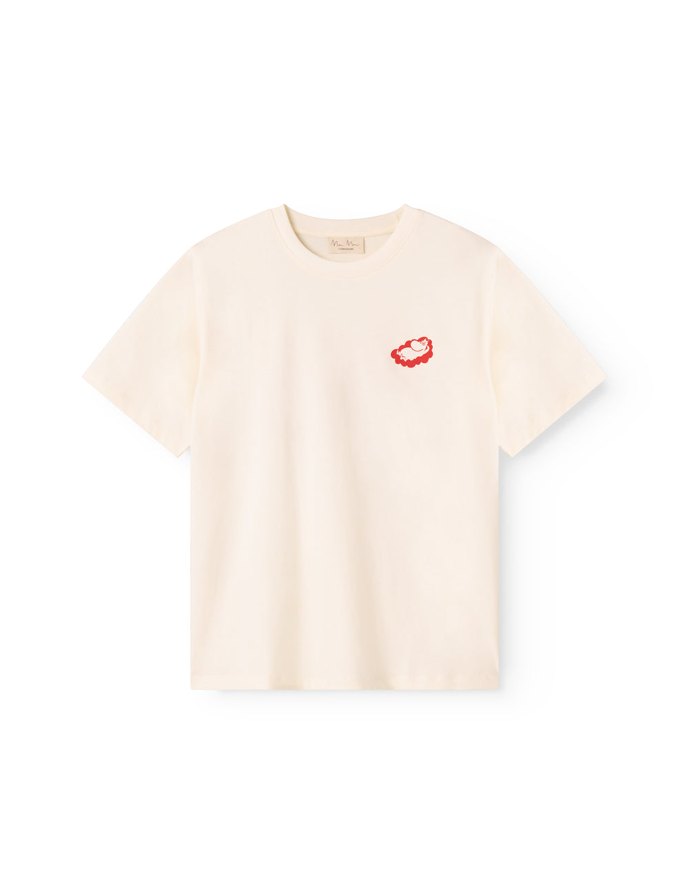 Short-sleeved t-shirt for adults with a print of dreamy Moomin.