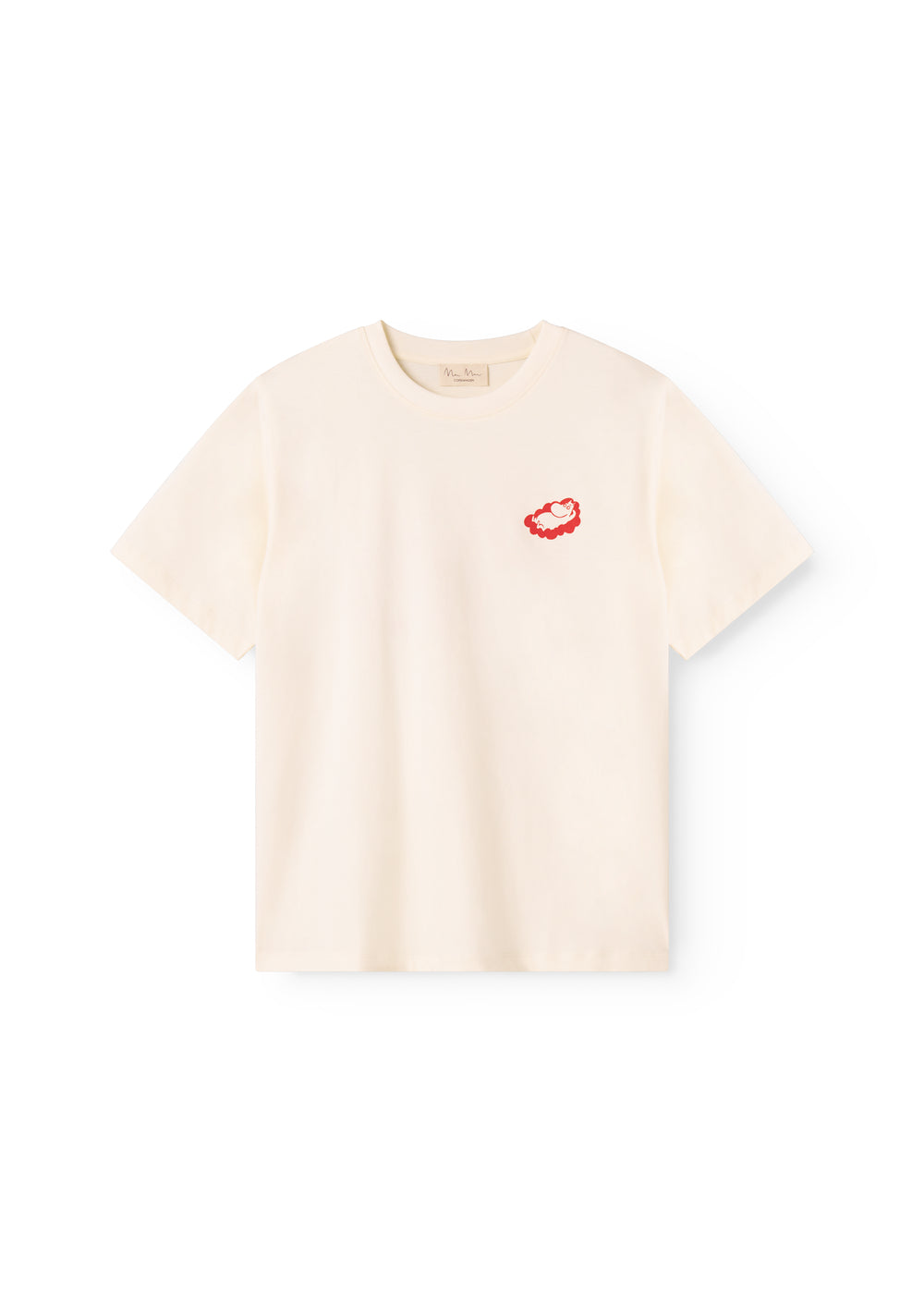 Short-sleeved t-shirt for adults with a print of dreamy Moomin.