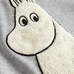 Børnetrøje med langt ærme og Moomin-motiv i blød teddy
