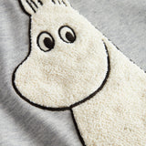 Børnetrøje med langt ærme og Moomin-motiv i blød teddy