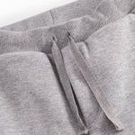 Grå sweatbukser til børn med Moomin print, elastik og bindebånd