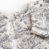 Langærmet spiseforklæde til børn med Moominvalley