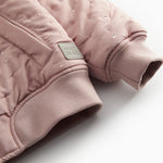 Red quilted jacket for children