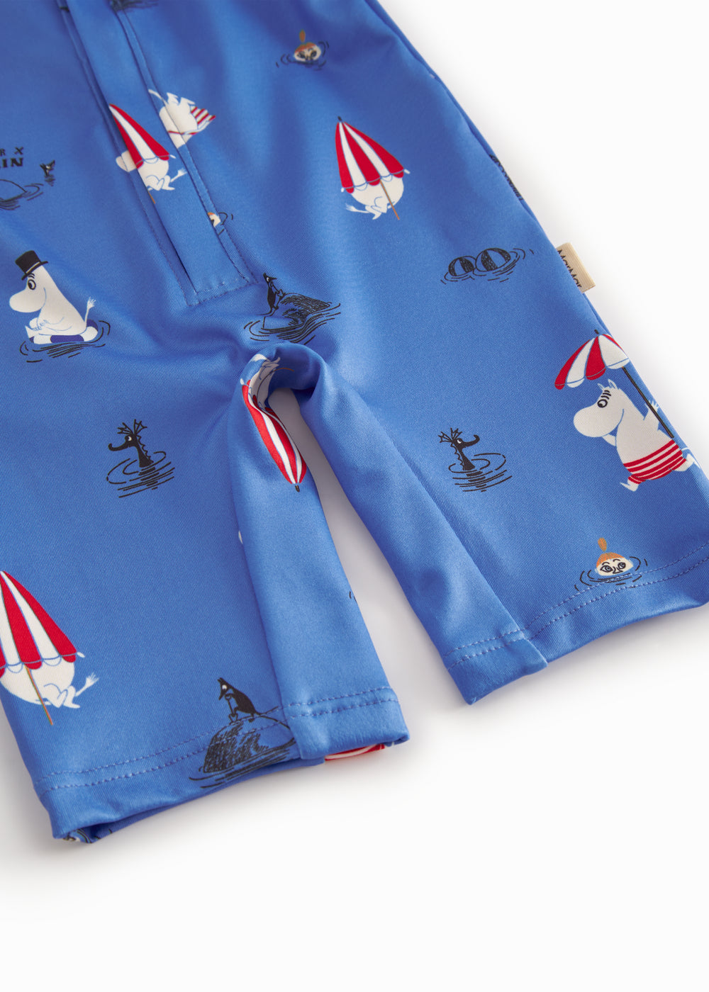 Blue bathrobe for children with Moomin print