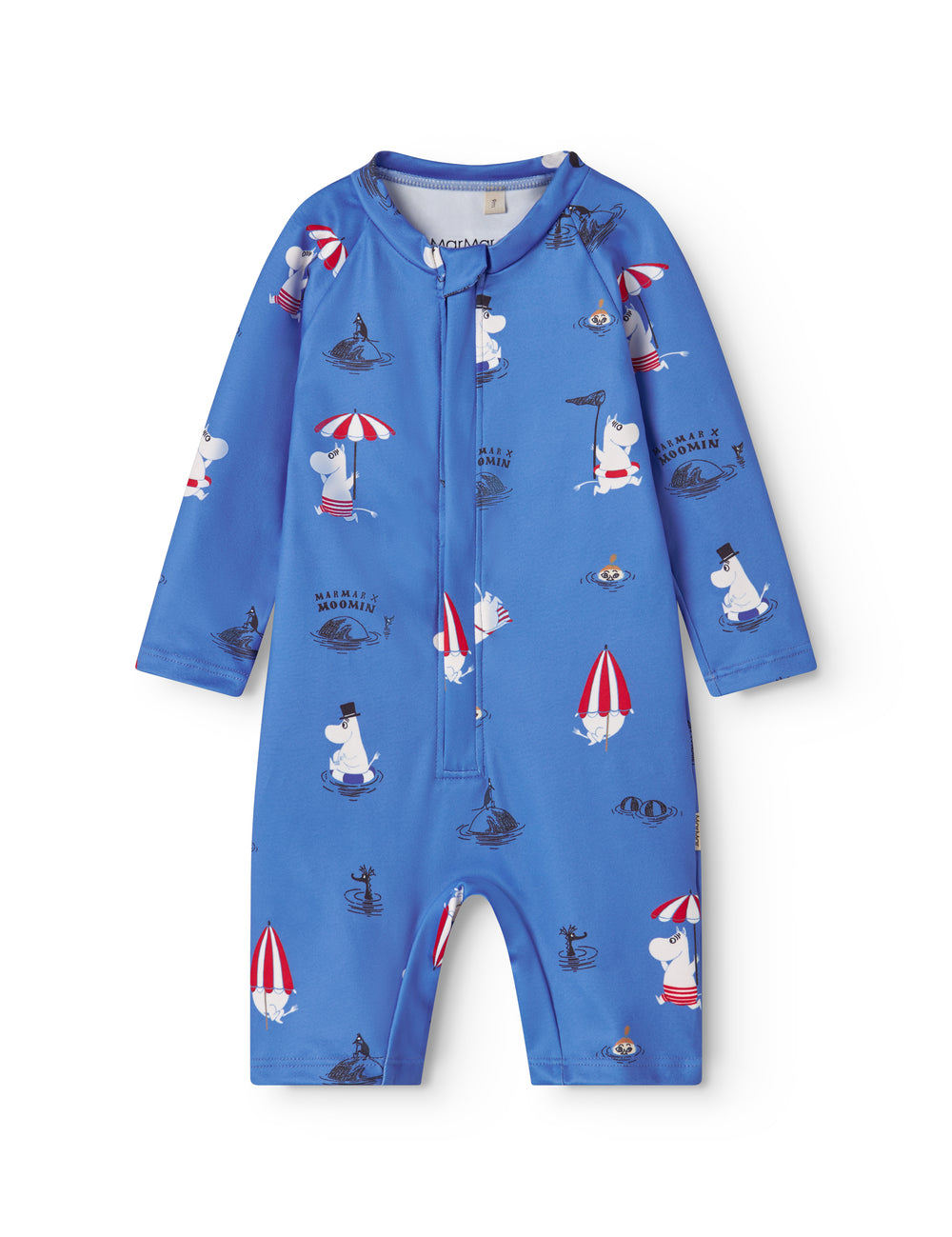 Blue bathrobe for children with Moomin print