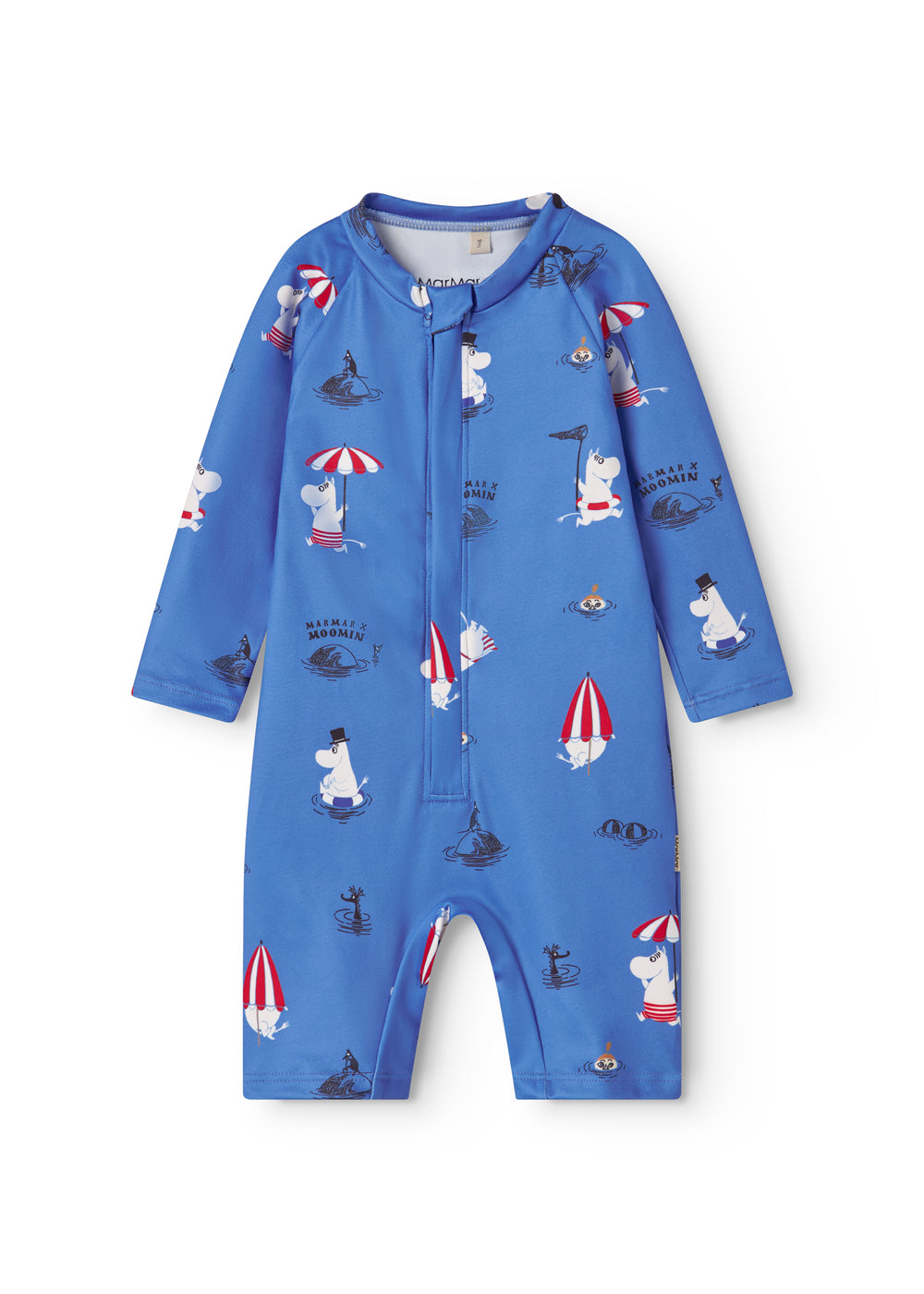 Blue bathrobe for children with Moomin print