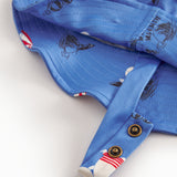 Blue bath hat for children with Moomin print