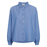 Tatum W, Shirt - Cornflower Stripe