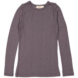Tamra, Wool Pointelle T-shirt - Plum