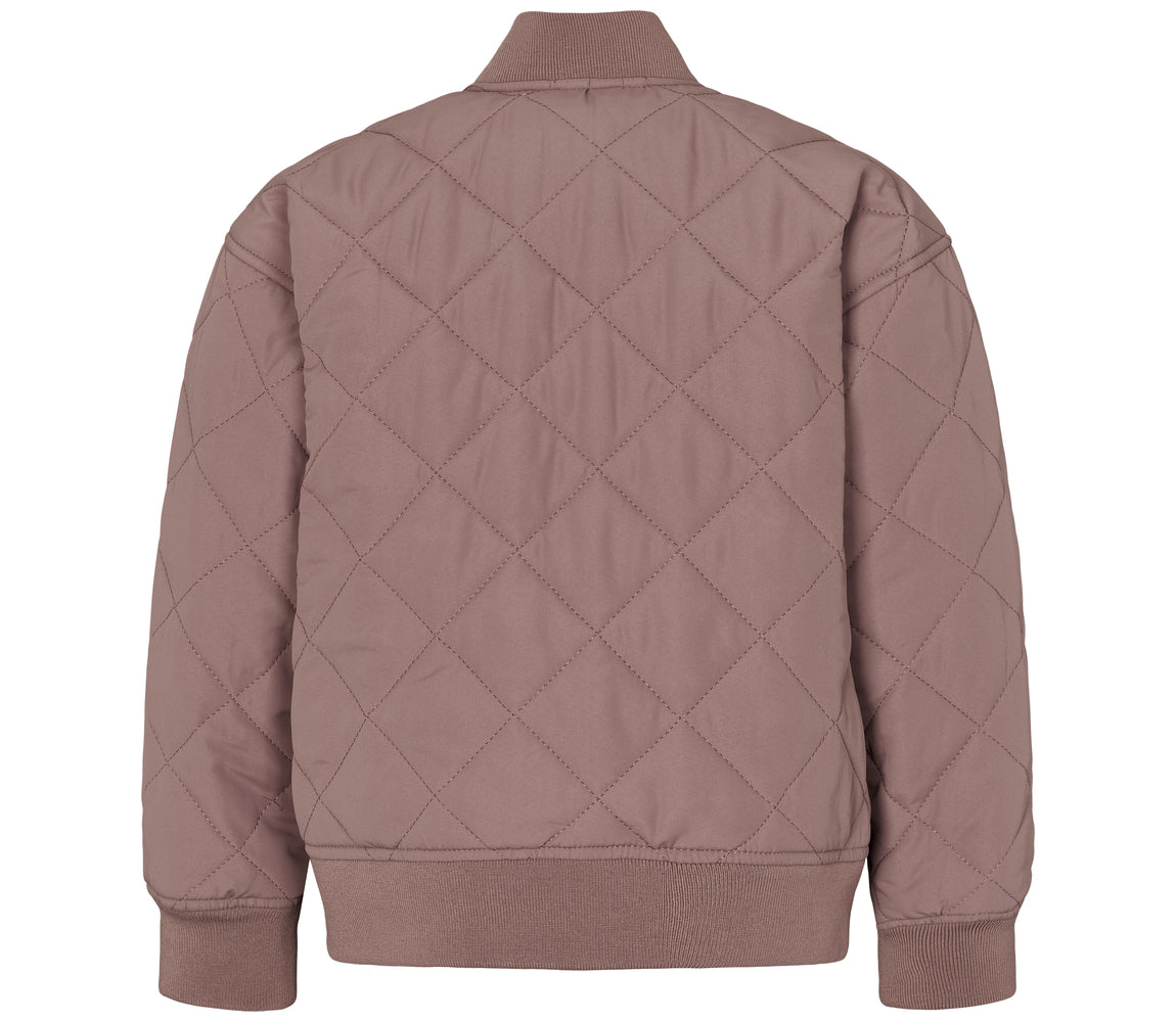 Lilla termojakke med lynlås og ternet for til børn