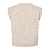 Taj W, Knitted Vest - Cashew Melange
