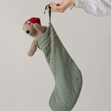 Christmas Stocking - Green Check