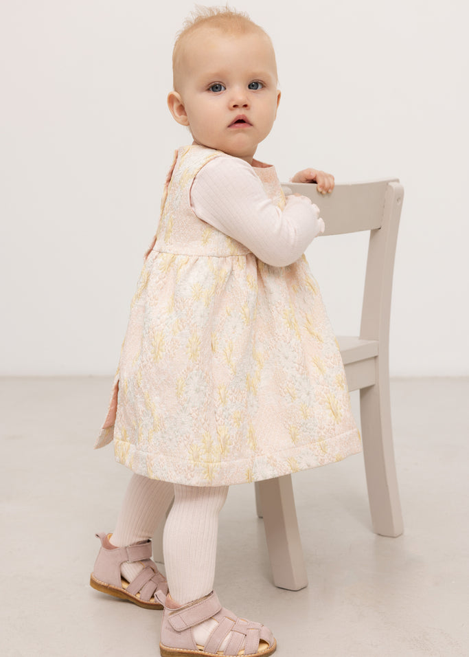 marmar copenhagen dark green embroidered heart dress MarMar Copenhagen Dulla Scallop Dress Deep Forest Hearts