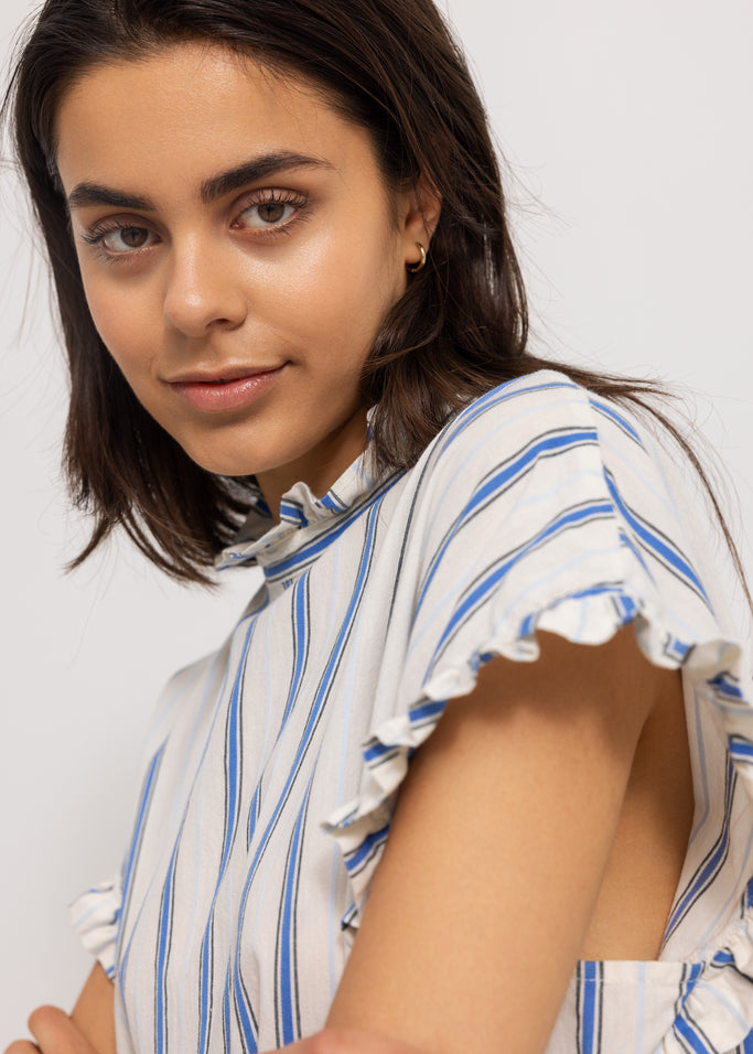 Dirana W, Dress - Chambray Stripe