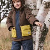 Omas Jacket, Winter Jacket - Deep Choco Block