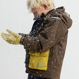 Ash, Knit Gloves - Green Mustard