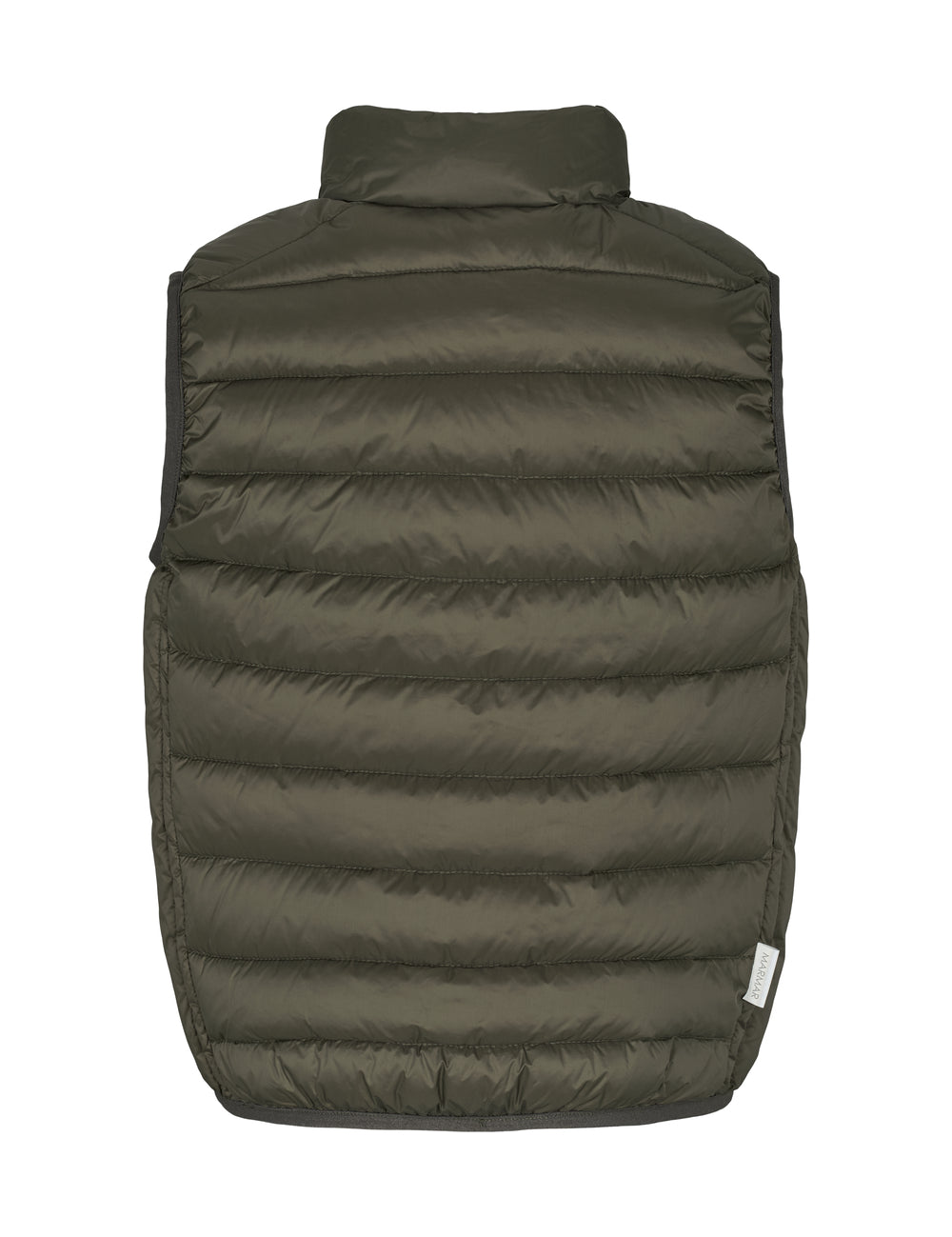 Mørkegrøn vatteret vest til børn med lynlås