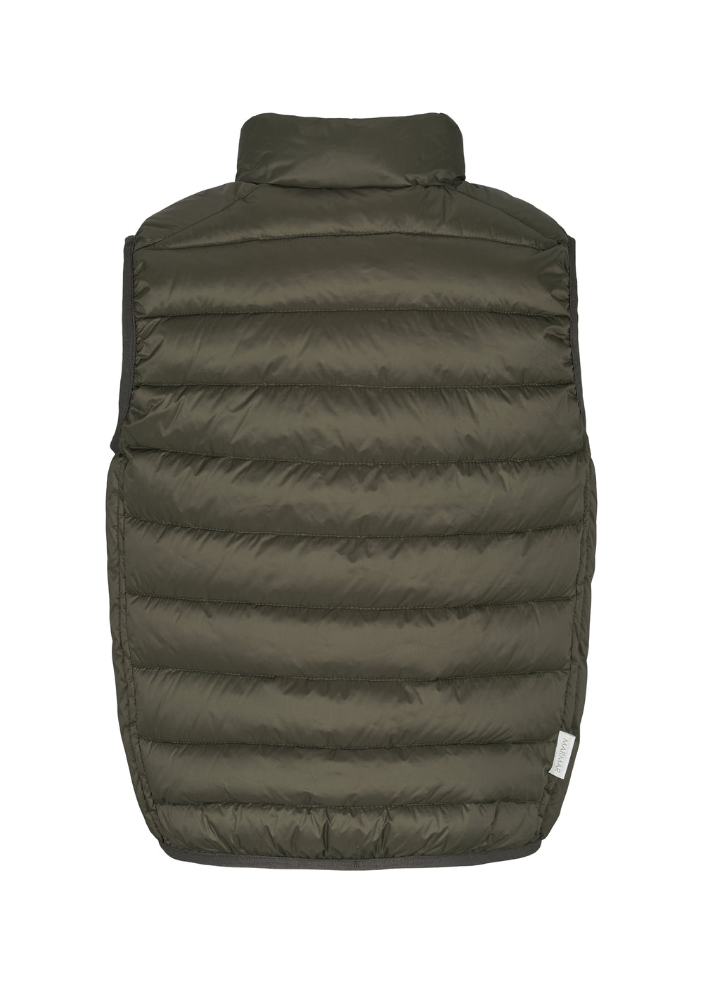 Mørkegrøn vatteret vest til børn med lynlås