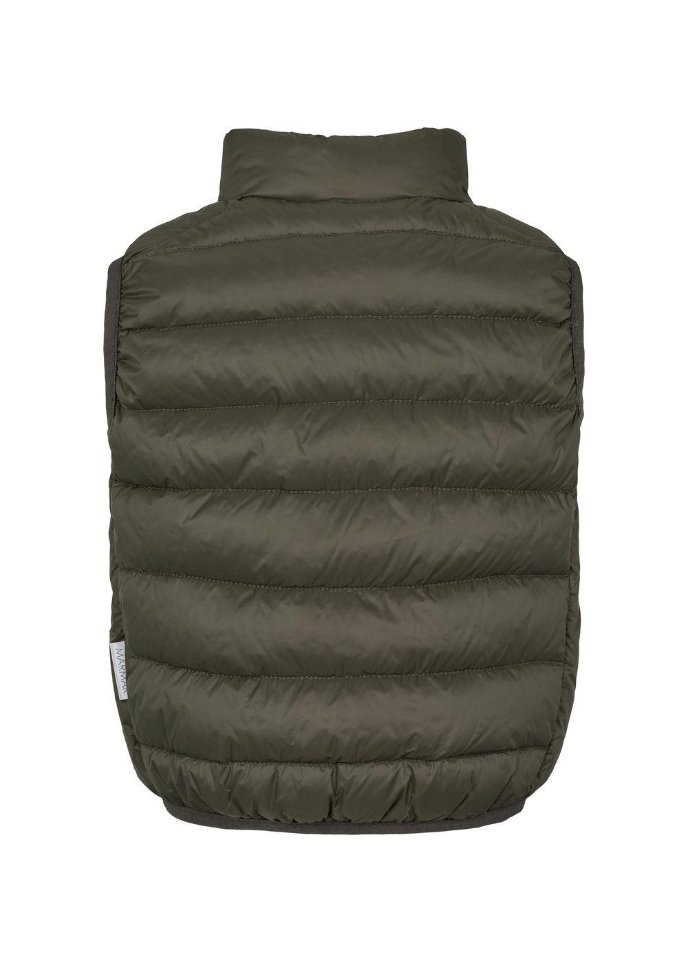 Mørkegrøn vatteret vest til børn med lynlås