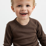 Base Tee LS, T-shirt - Deep Choco