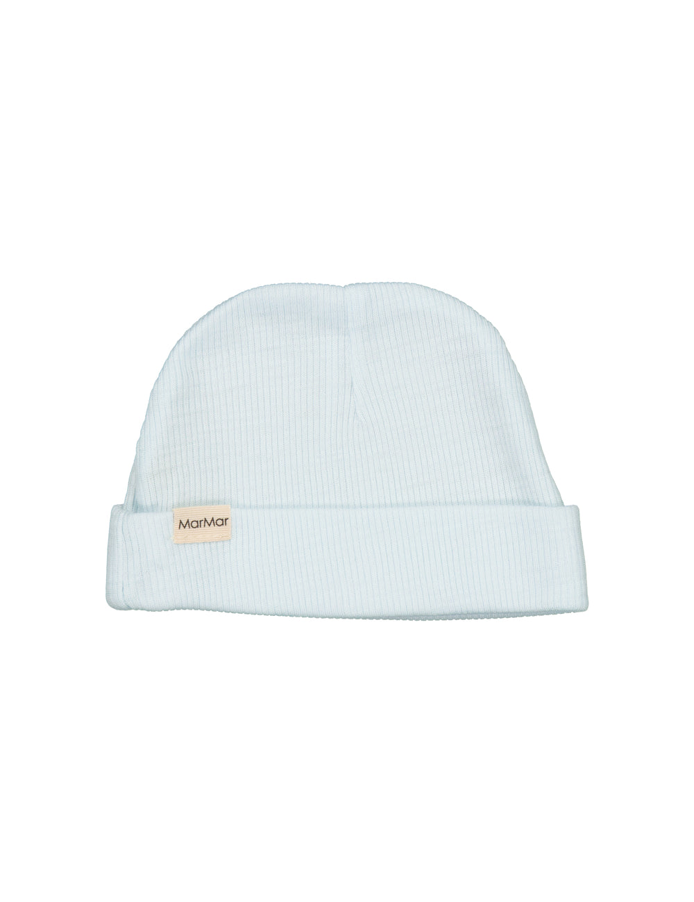 Lille lyseblå hætte i merino til børn