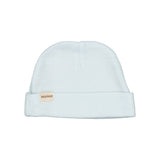 Lille lyseblå hue i merinould til børn